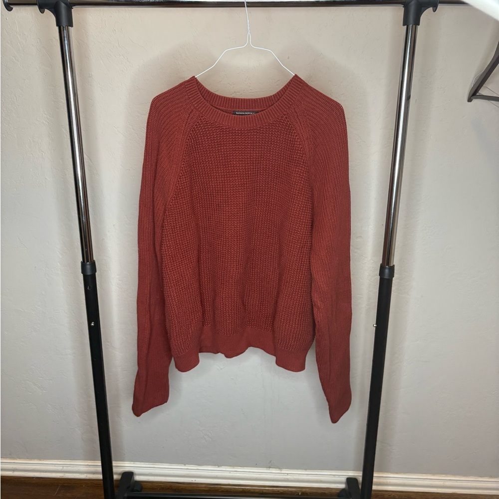 Banana Republic Red Crew Neck Sweater